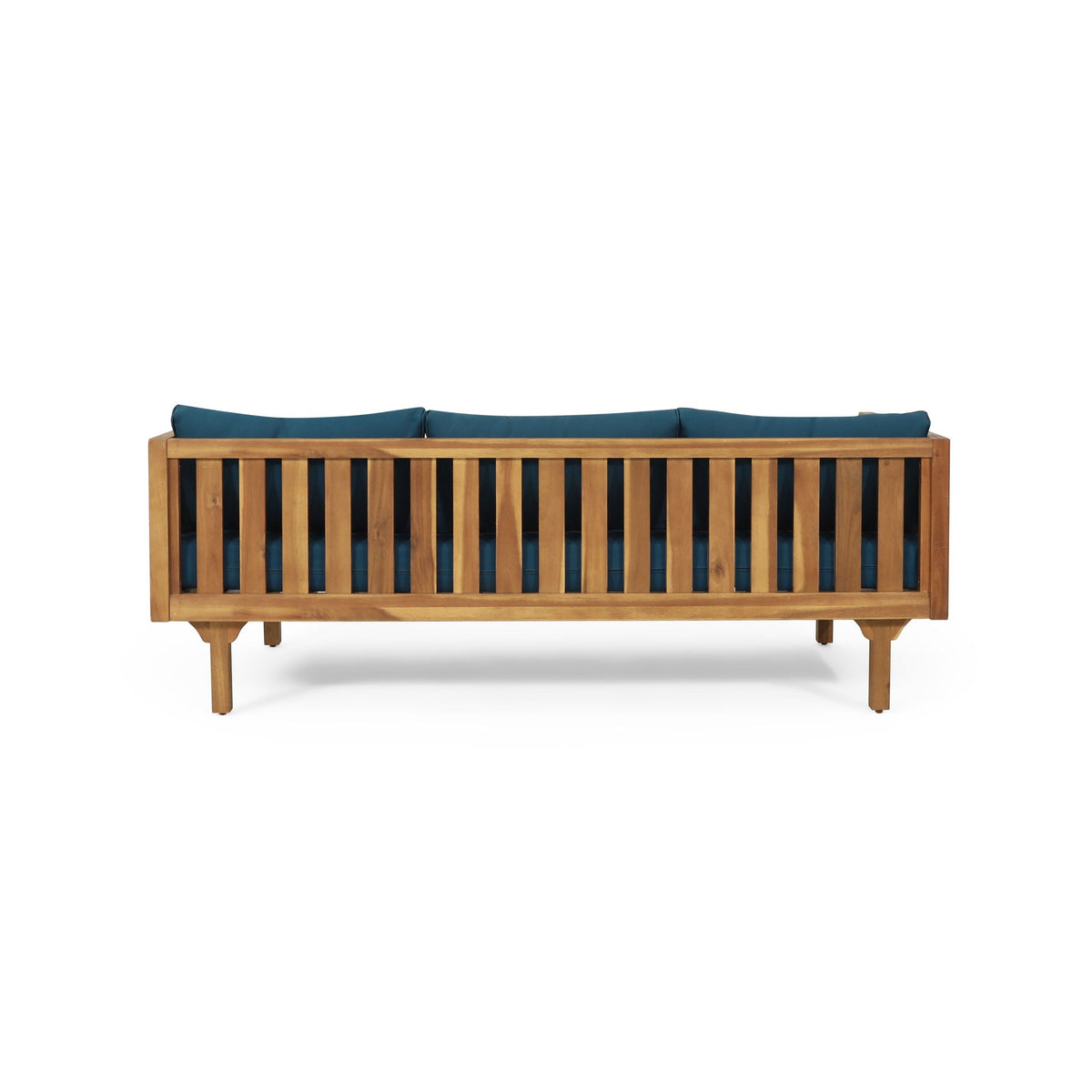 Claremont 3 Seater Daybed Teak Acacia Wood Water Resistant Cushions