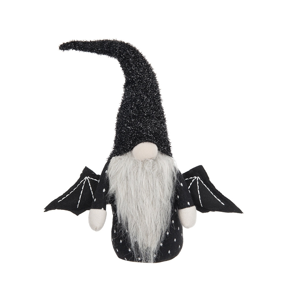 Fabric Black Gnome With Wings Decor