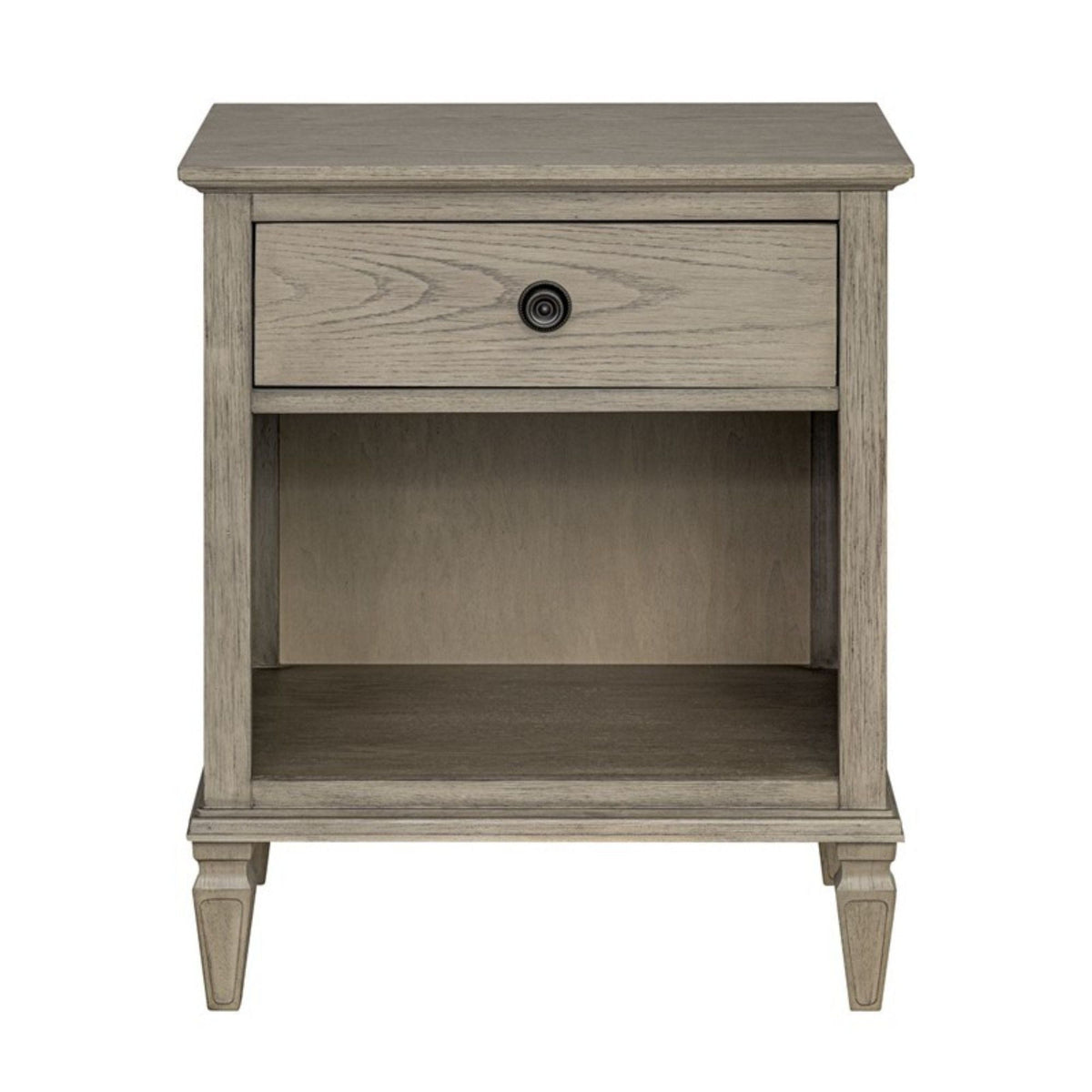 Victoria Nightstand with Open Storage - French Design - Multiple Colors