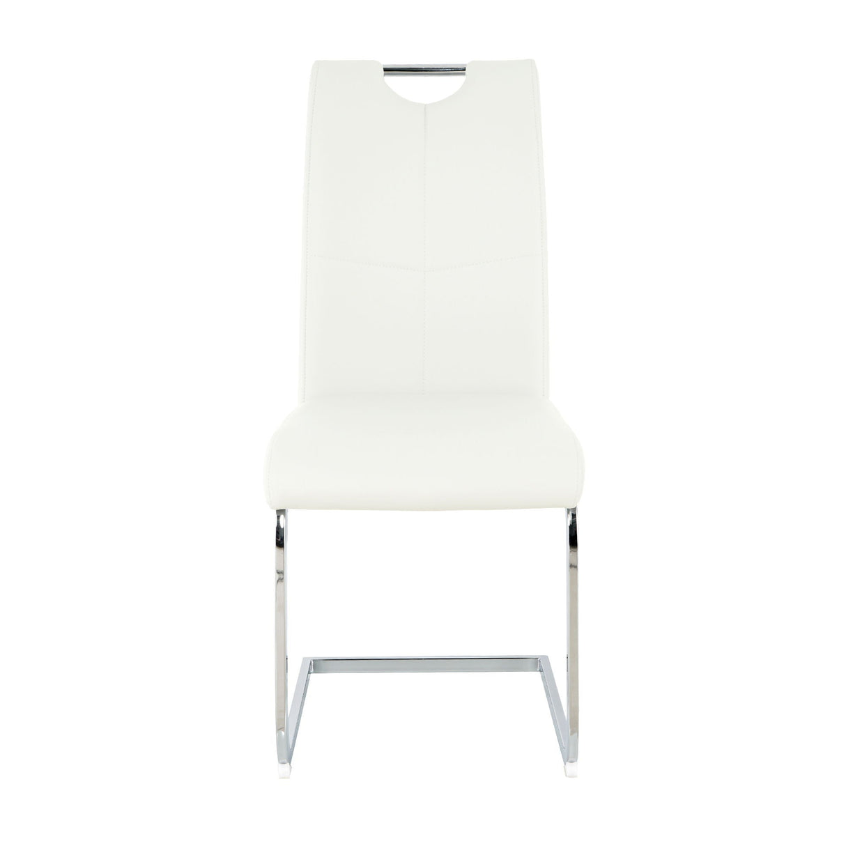Modern Dining Chairs With Padded Seat And Metal Legs