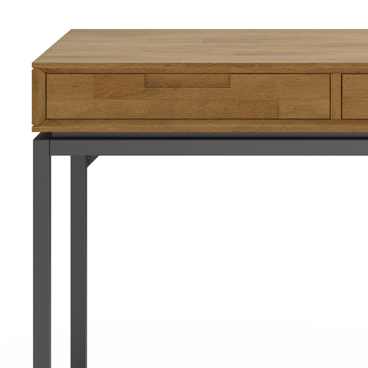 Mid Century Wide Writing Desk with Three Drawers - Multiple Colors