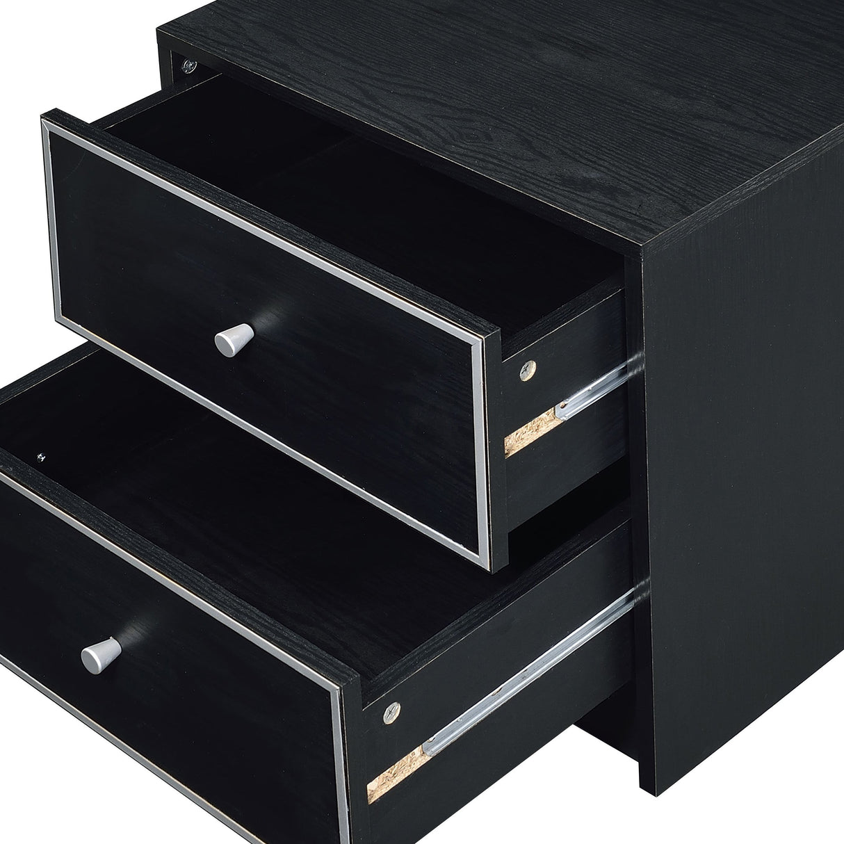 Modern Black Nightstand Table