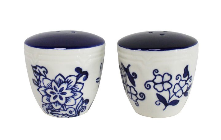 Blue Garden 3 - Piece Accessory Set – Salt & Pepper Shakers with Napkin Holder - Tuesday Morning - Dinnerware Sets