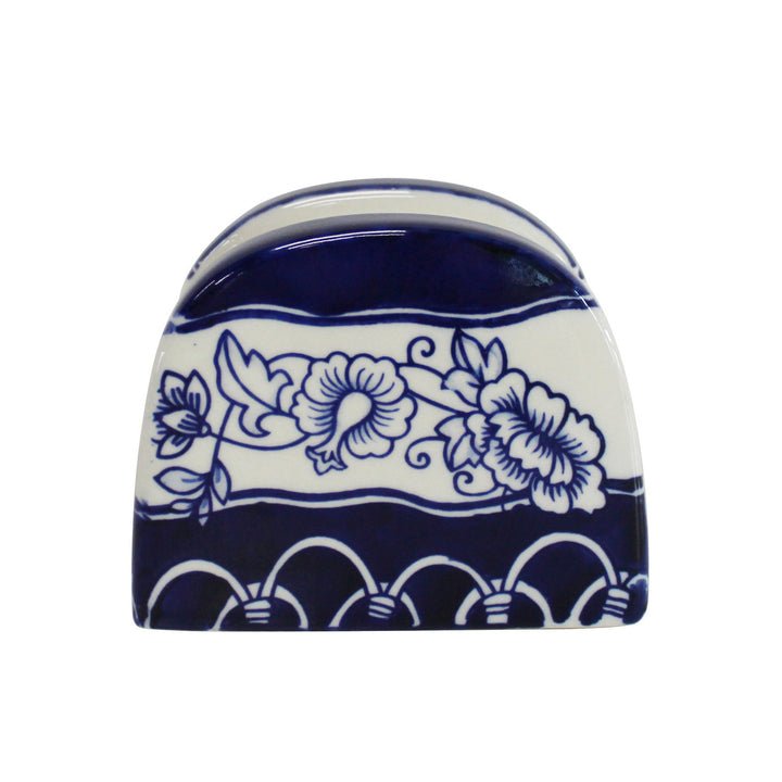 Blue Garden 3 - Piece Accessory Set – Salt & Pepper Shakers with Napkin Holder - Tuesday Morning - Dinnerware Sets