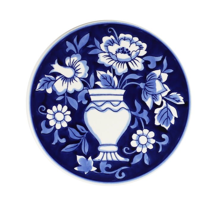 Blue Garden Stoneware Trivet – 8" x 8" - Tuesday Morning - Trivets