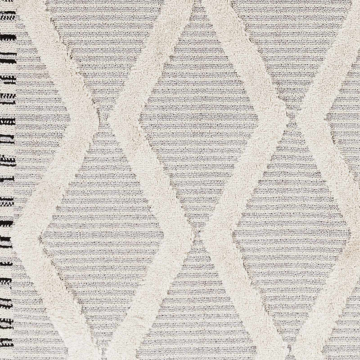 Bolong High/Low Pile Rug with Tassels - Clearance