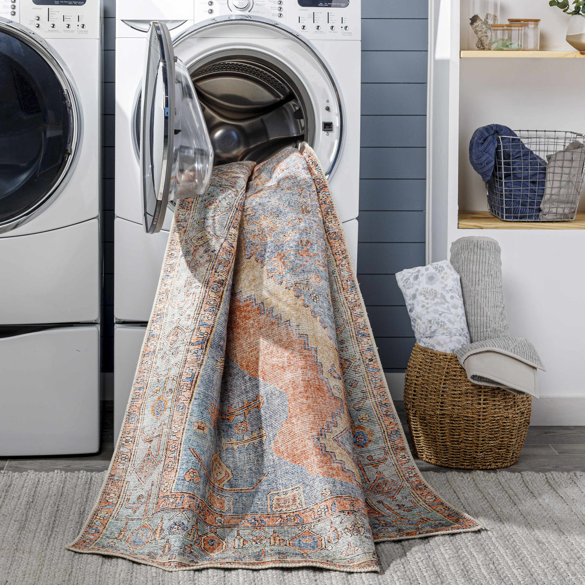 Bovey Washable Area Rug - Clearance