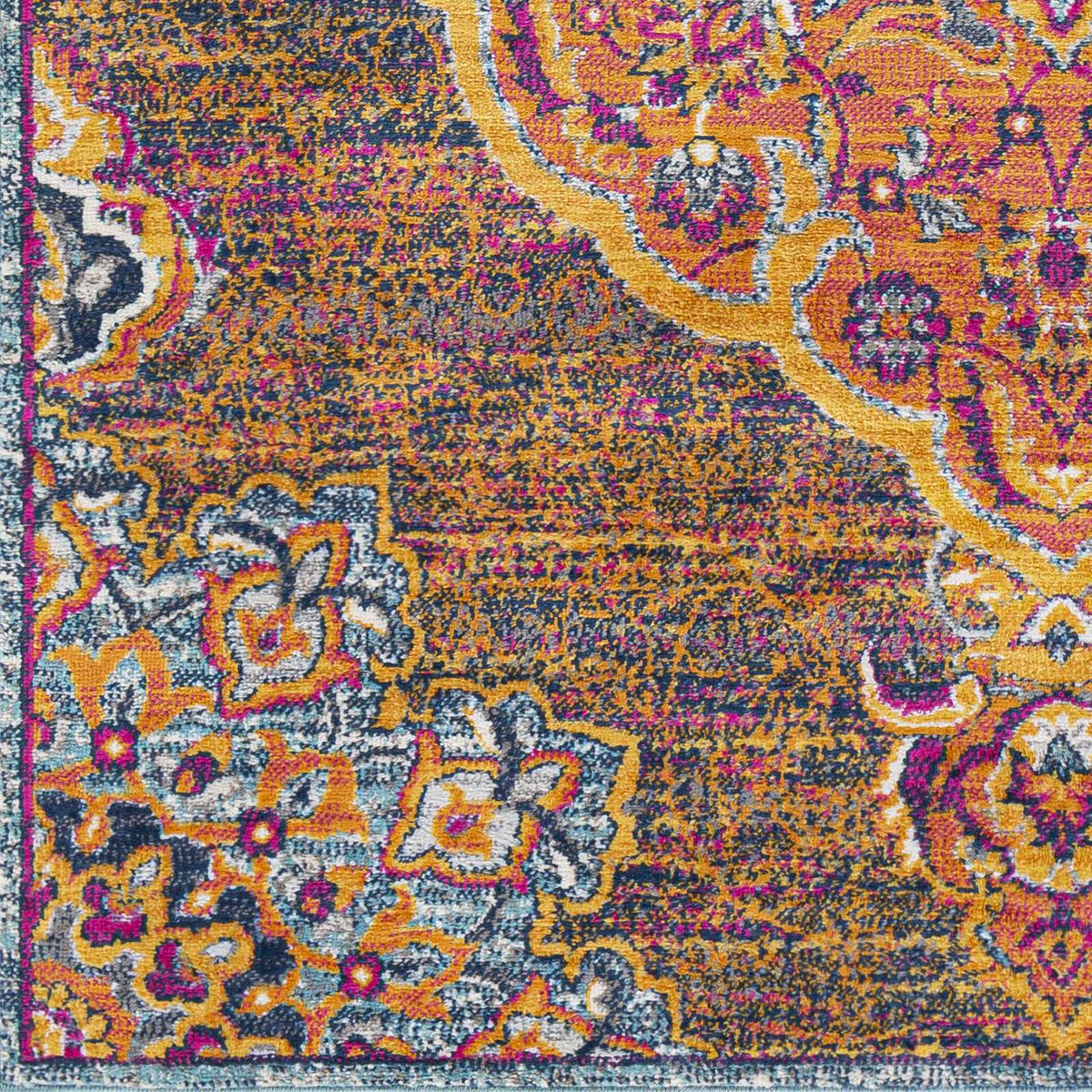 Brodhead Magenta & Orange Rug - Clearance