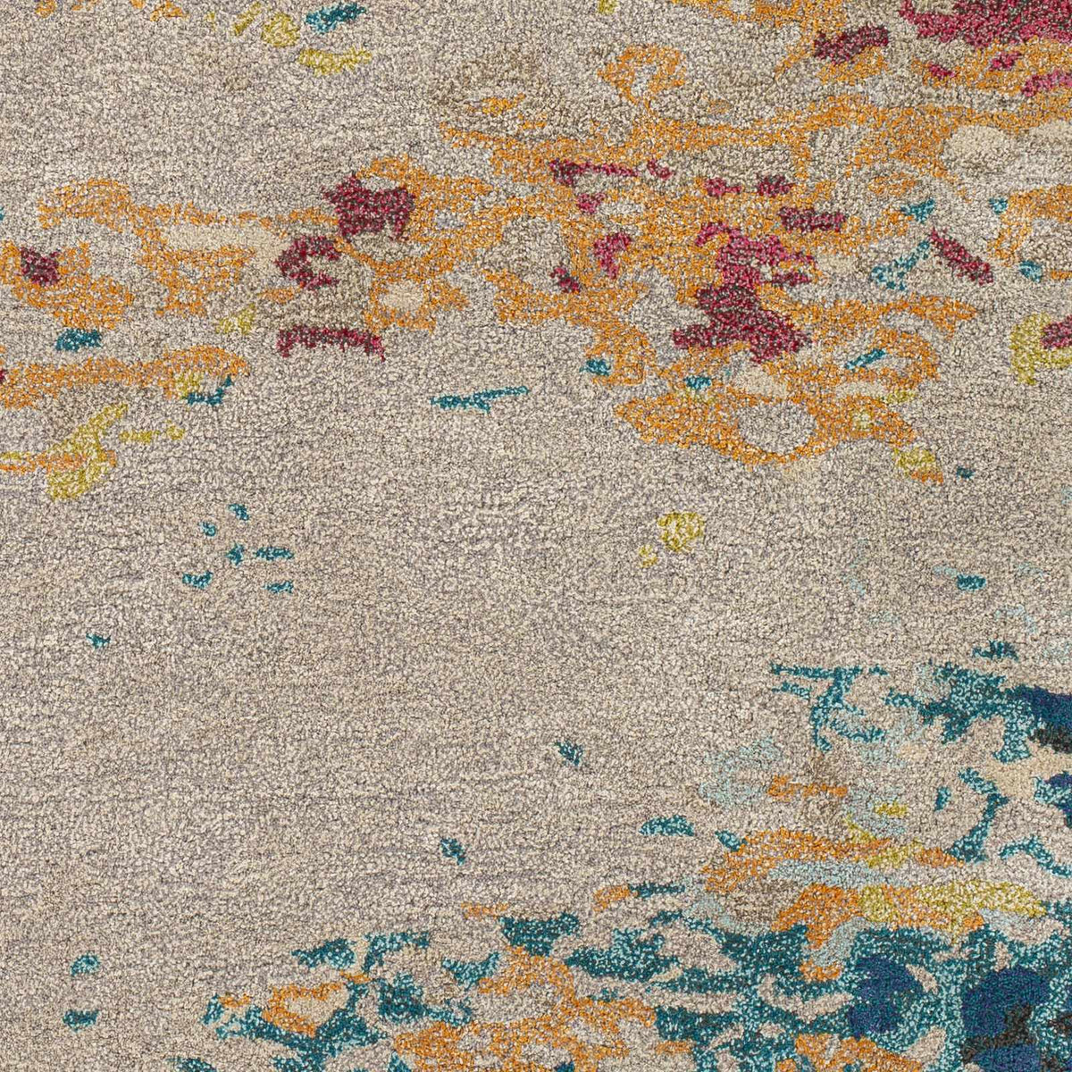 Bualan Stone Pattern Wool Blend Rug - Clearance