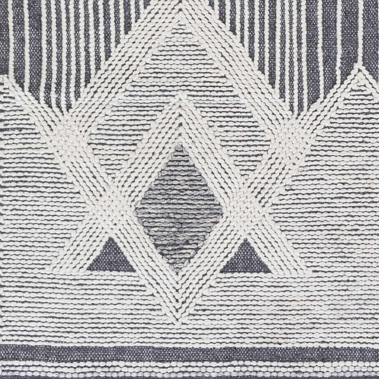 Aldbourne Gray Tassel Flatweave Wool Rug - Clearance