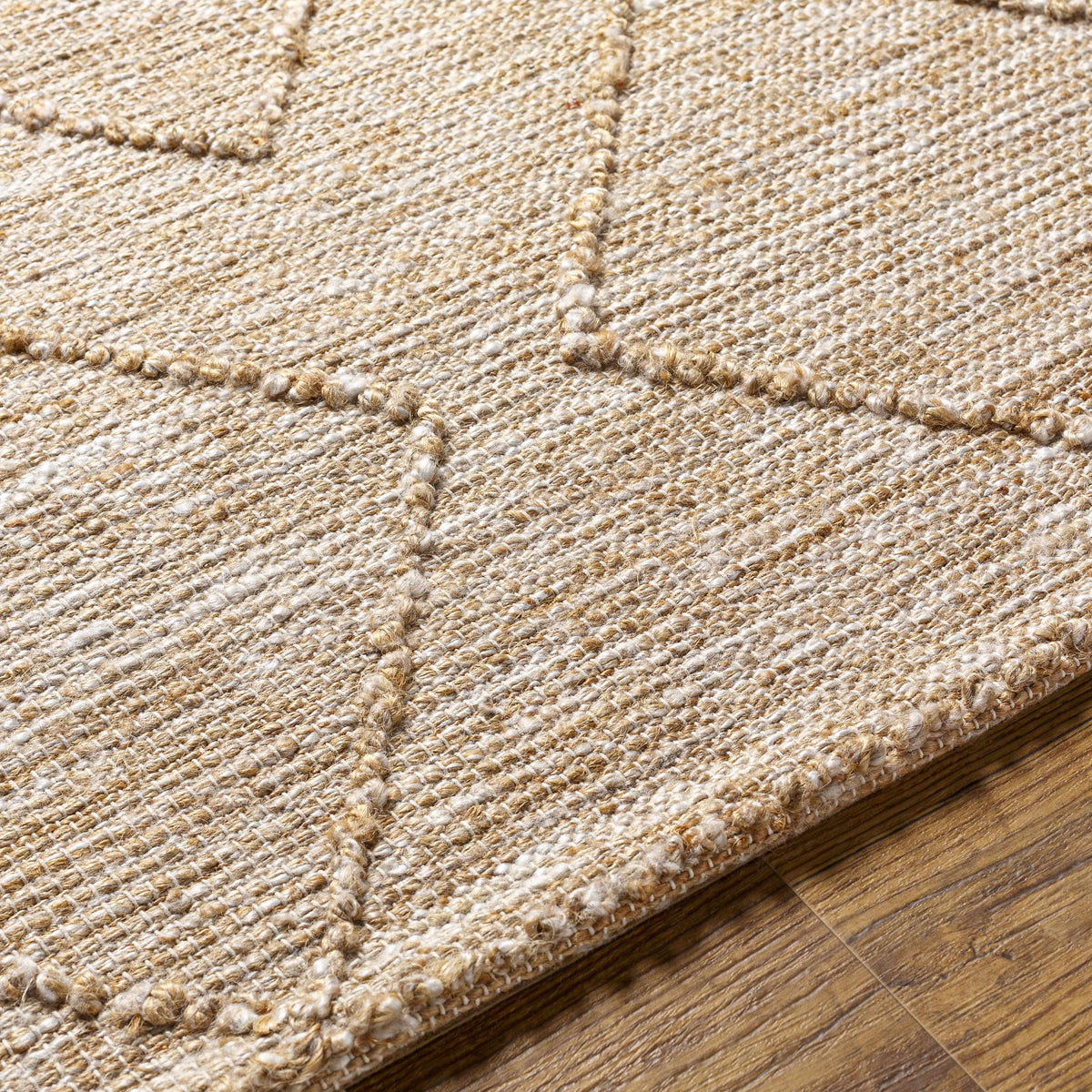 Buse Hand Woven Beige Area Rug - Clearance