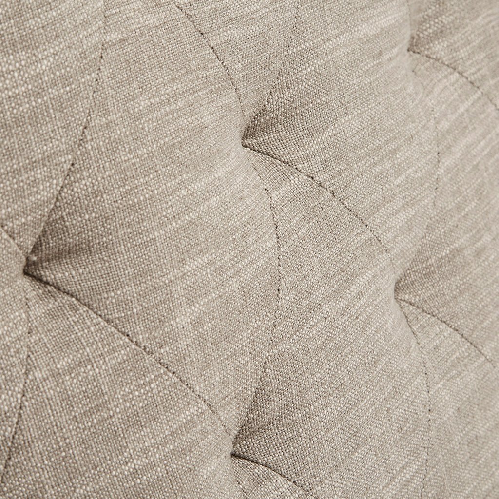 Button Tufted Upholstered Swivel Chair with Low Back and Nailhead Trim - Accent Chairs