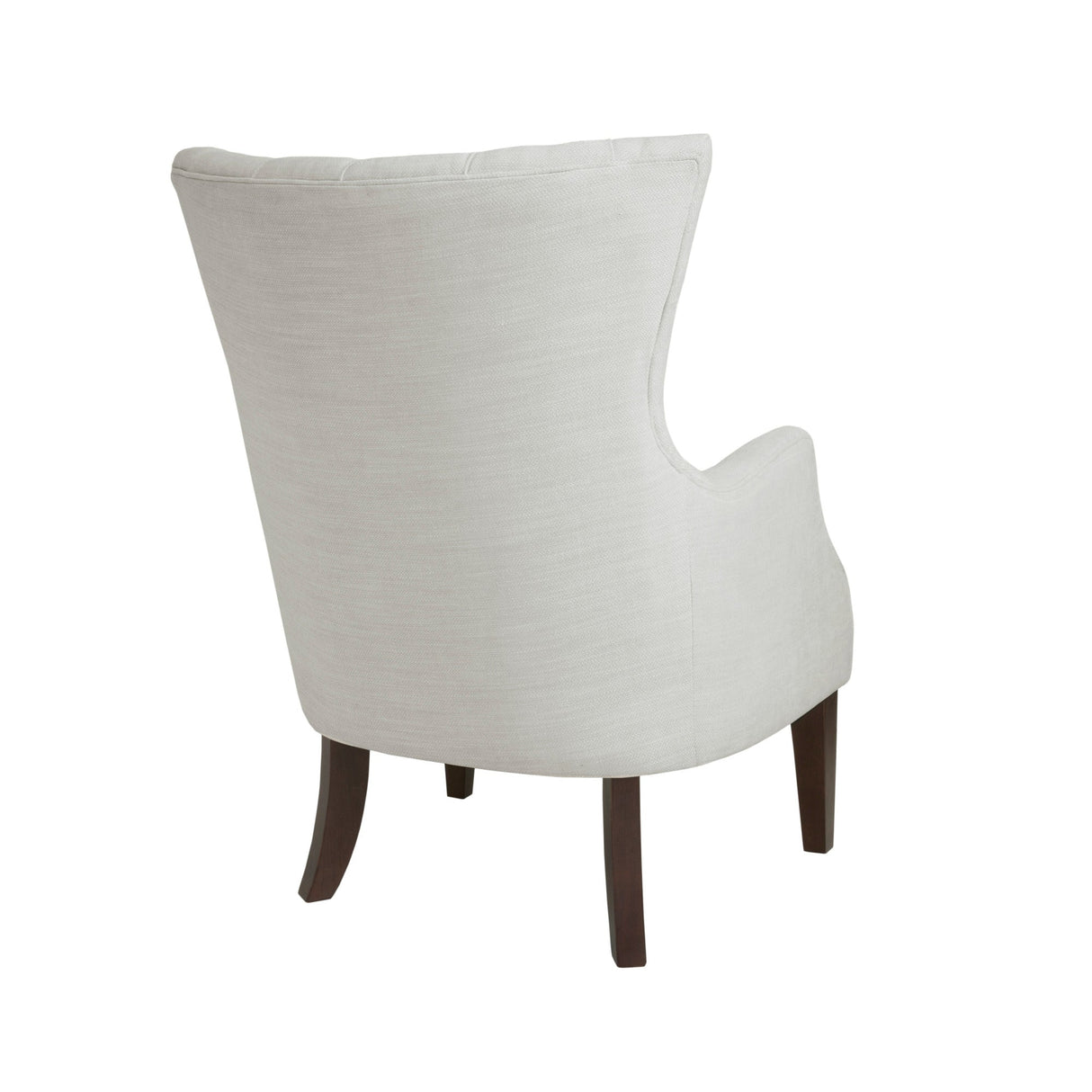 Button Tufted Upholstered Wing Chair with Solid Wood Frame - Accent Chairs