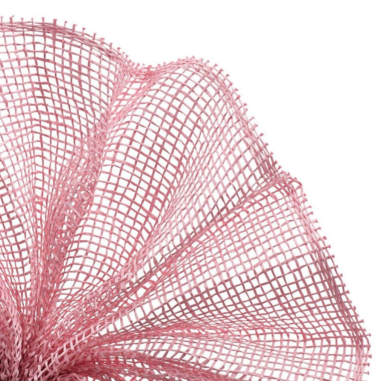 10" Poly Burlap Mesh Ribbon: Light Pink
