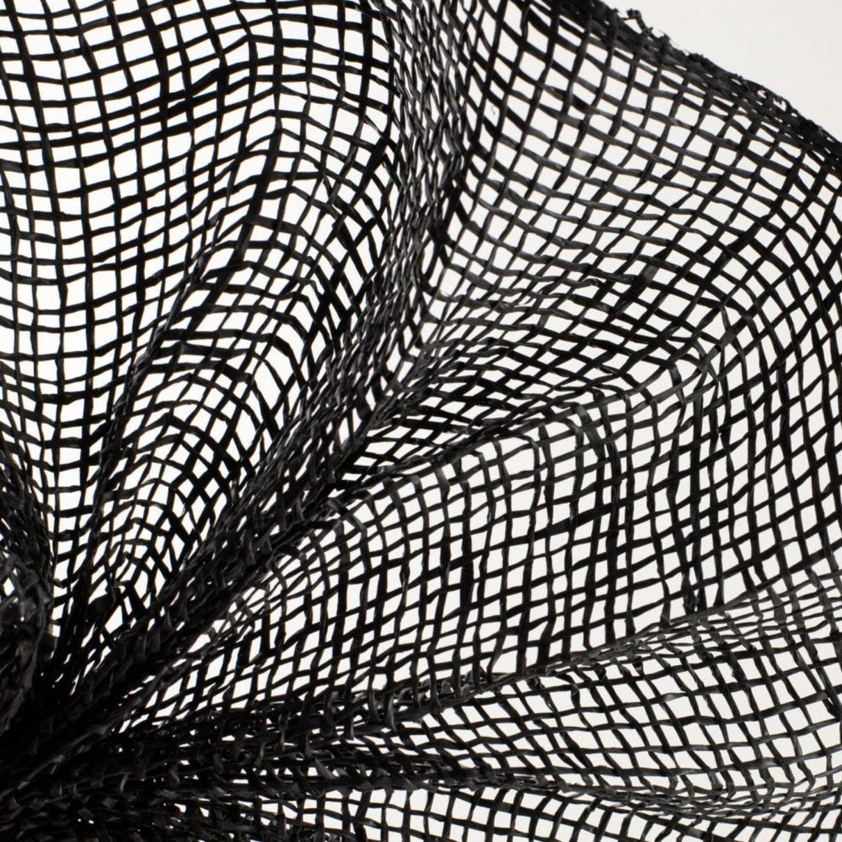 10" Poly Burlap Mesh Ribbon: Black
