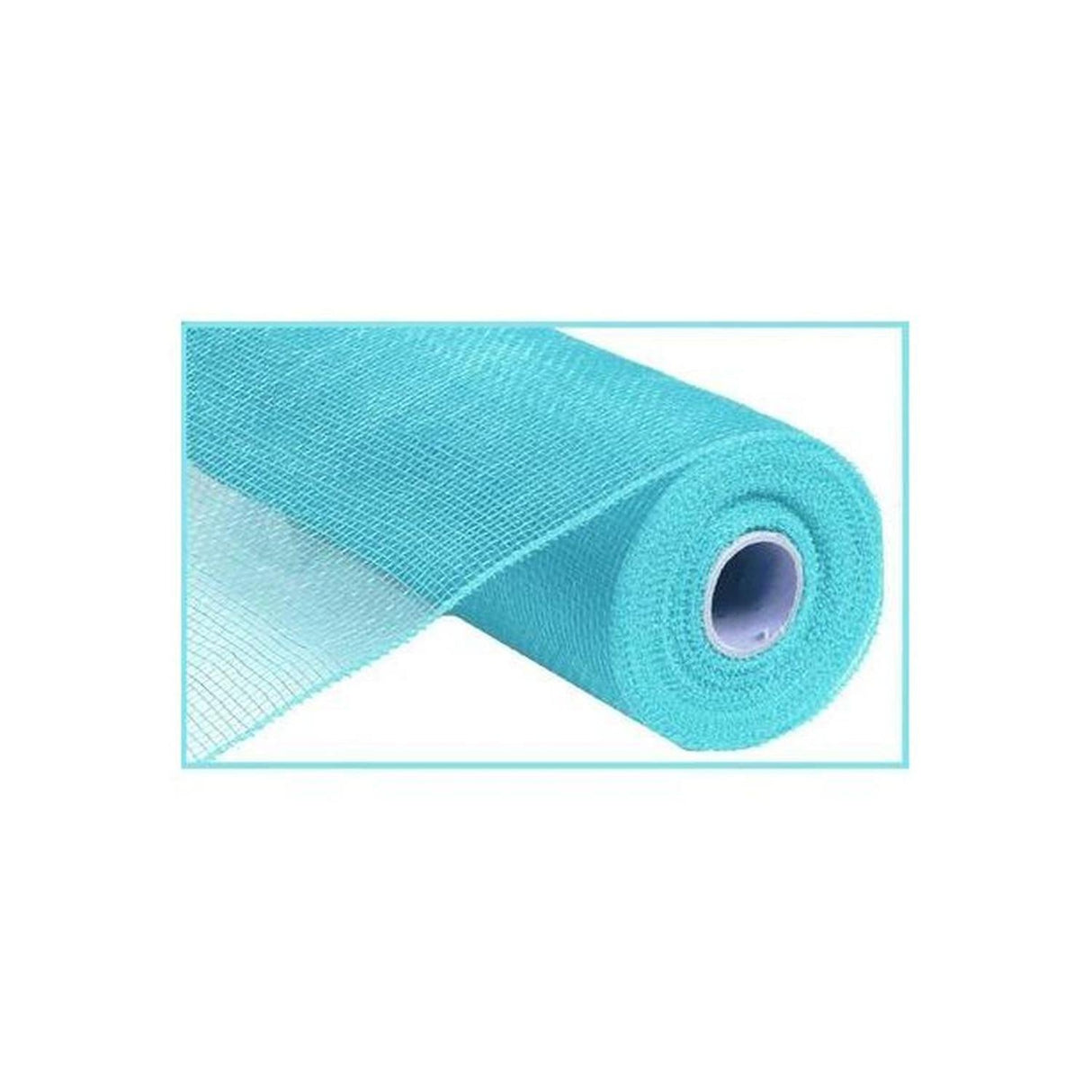 10" Poly Deco Mesh Ribbon: Turquoise Blue (10 Yards)