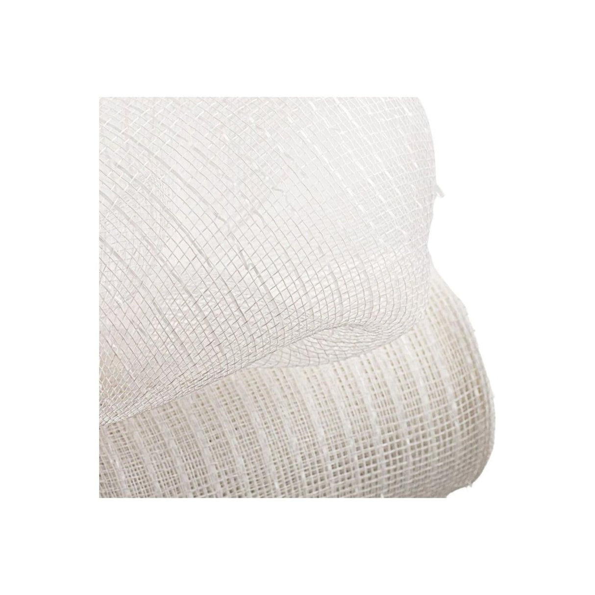 10" Poly Deco Mesh: White w/White (10 Yards)