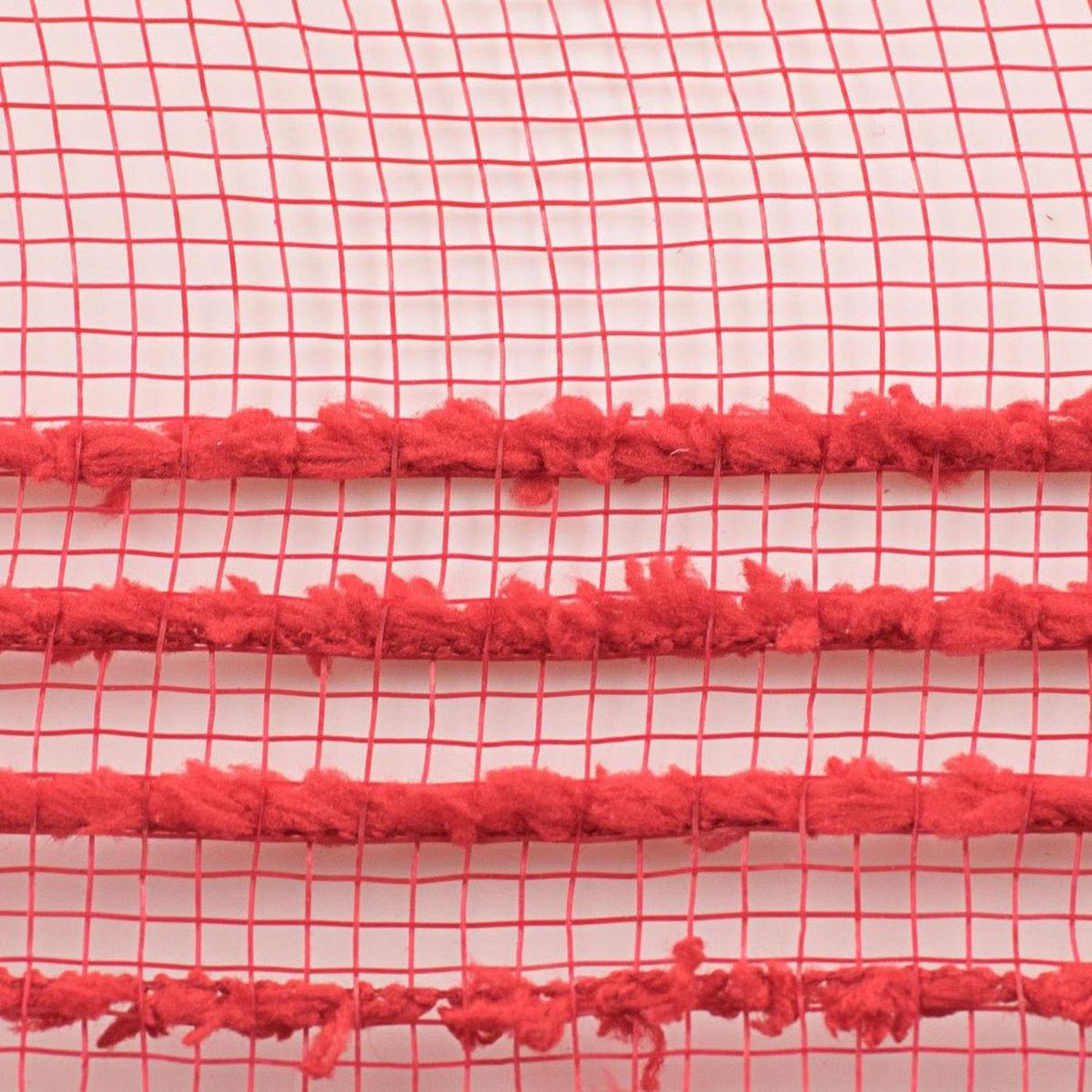10.25" Drift Border Mesh Ribbon: Red (10 Yards)