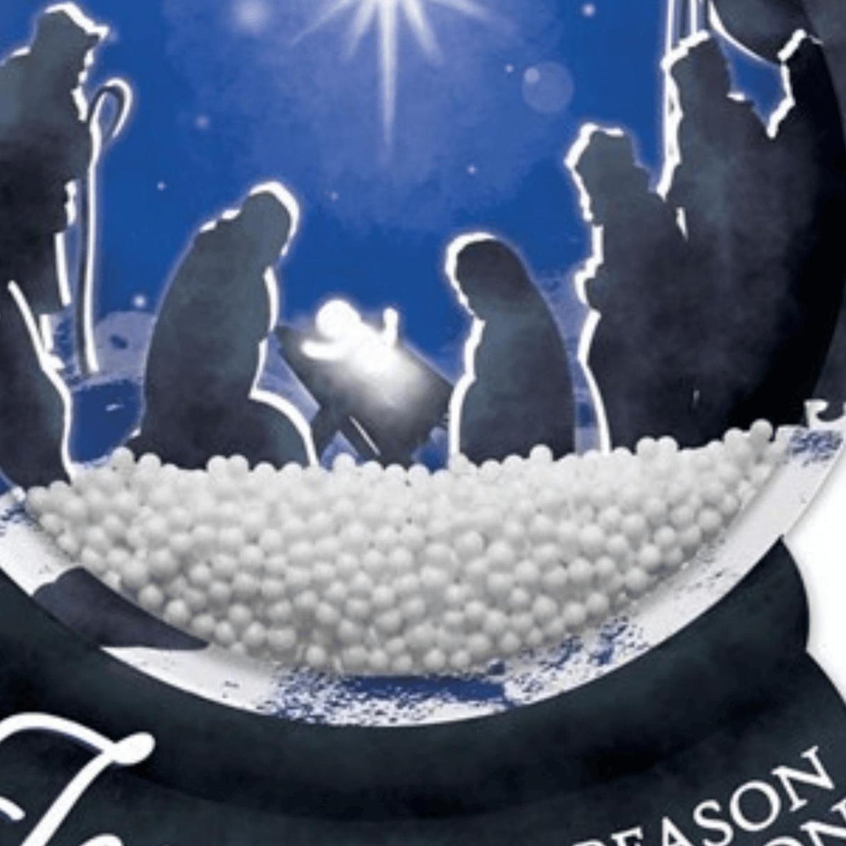 12" Wooden Snow Globe Sign: Jesus Is The Reason