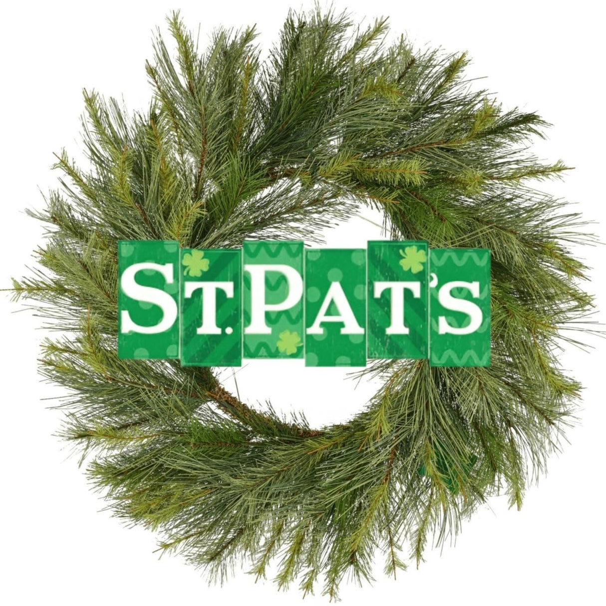 14" Wooden Sign: St. Pat's Blocks