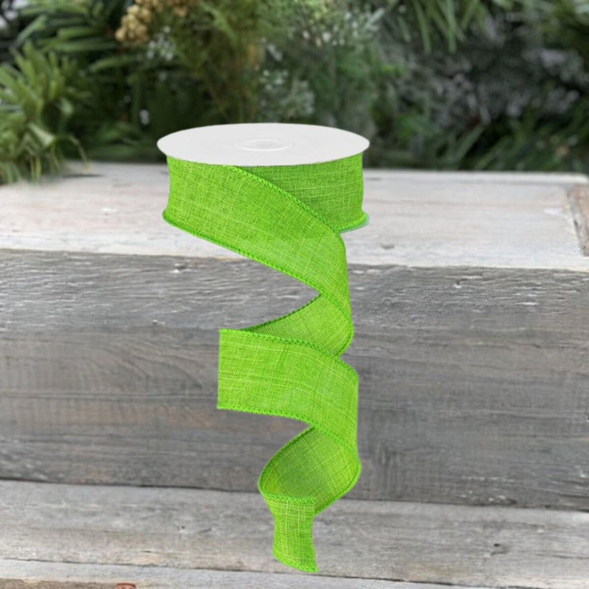 1.5" Royal Burlap Ribbon: Fresh Green (10 Yards)