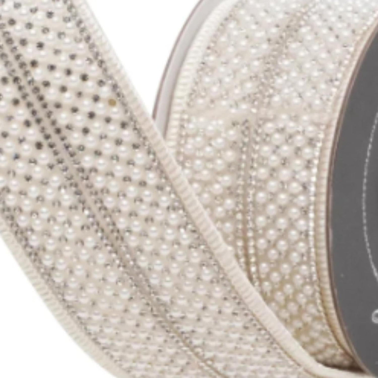 1.75" Audrey Pearls Ribbon: Ivory (3 Yards)