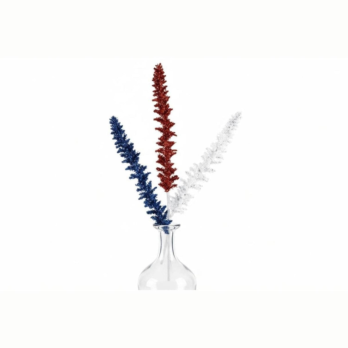 18" Patriotic V Cut Foil Glitter Spike Spray