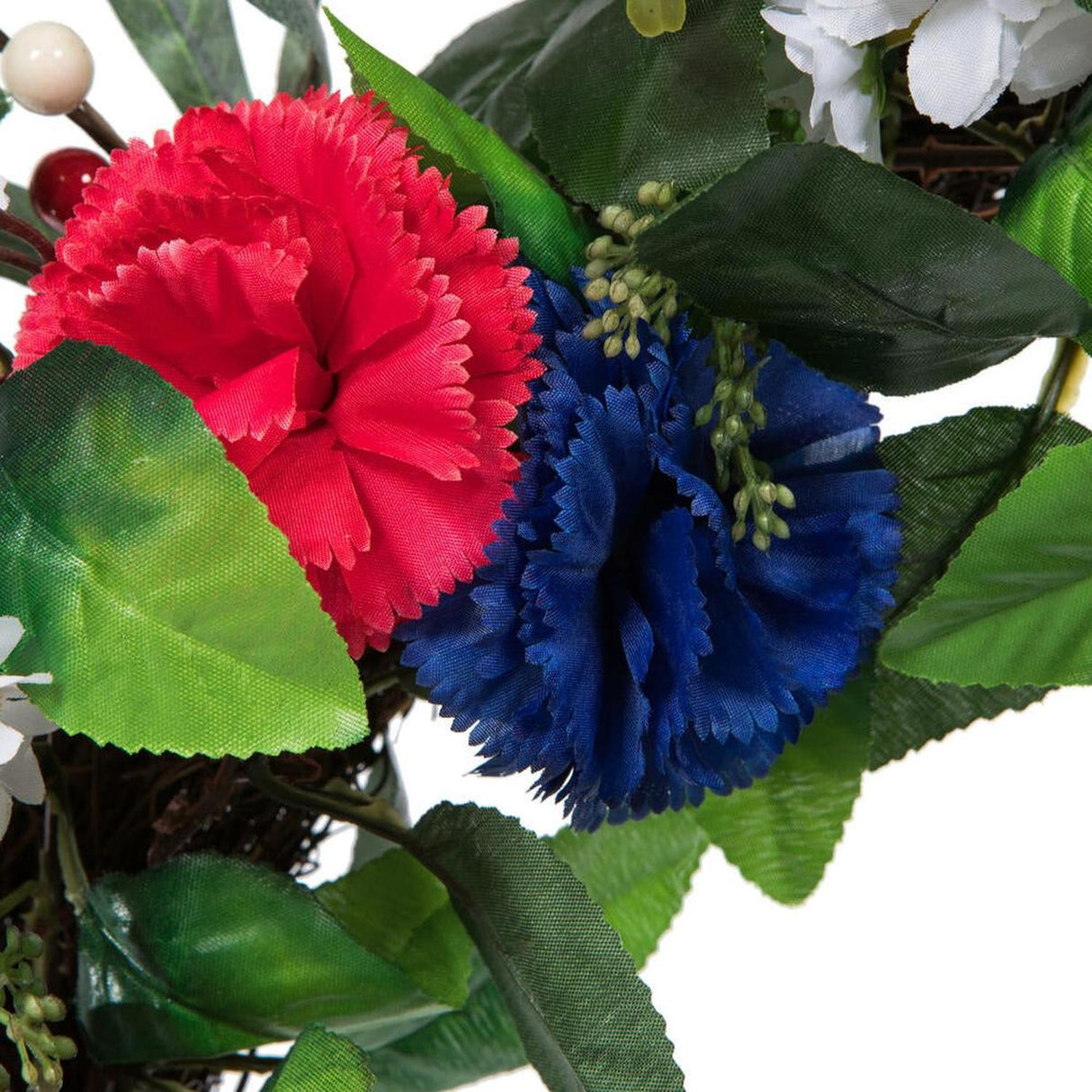 22inch Artificial Mixed Floral Patriotic Wreath