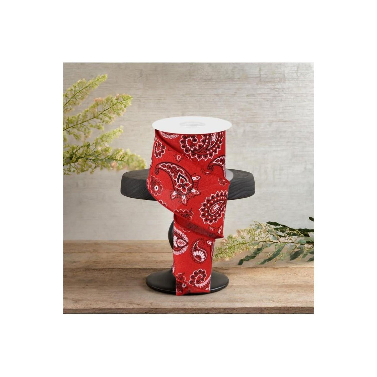 2.5" Bandana Ribbon: Red (10 Yards)