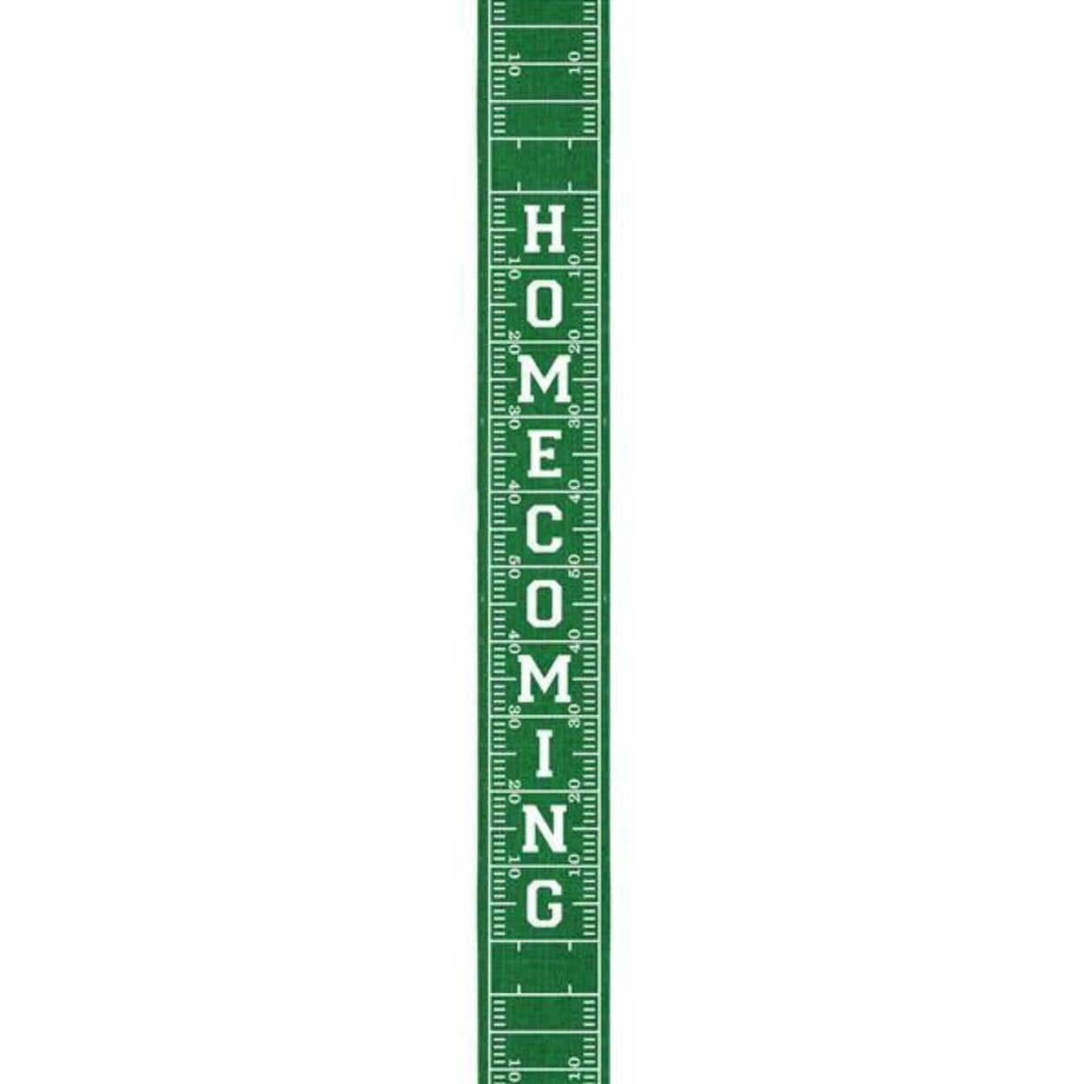 2.5" Football Field Homecoming Ribbon: Green (10 Yards)
