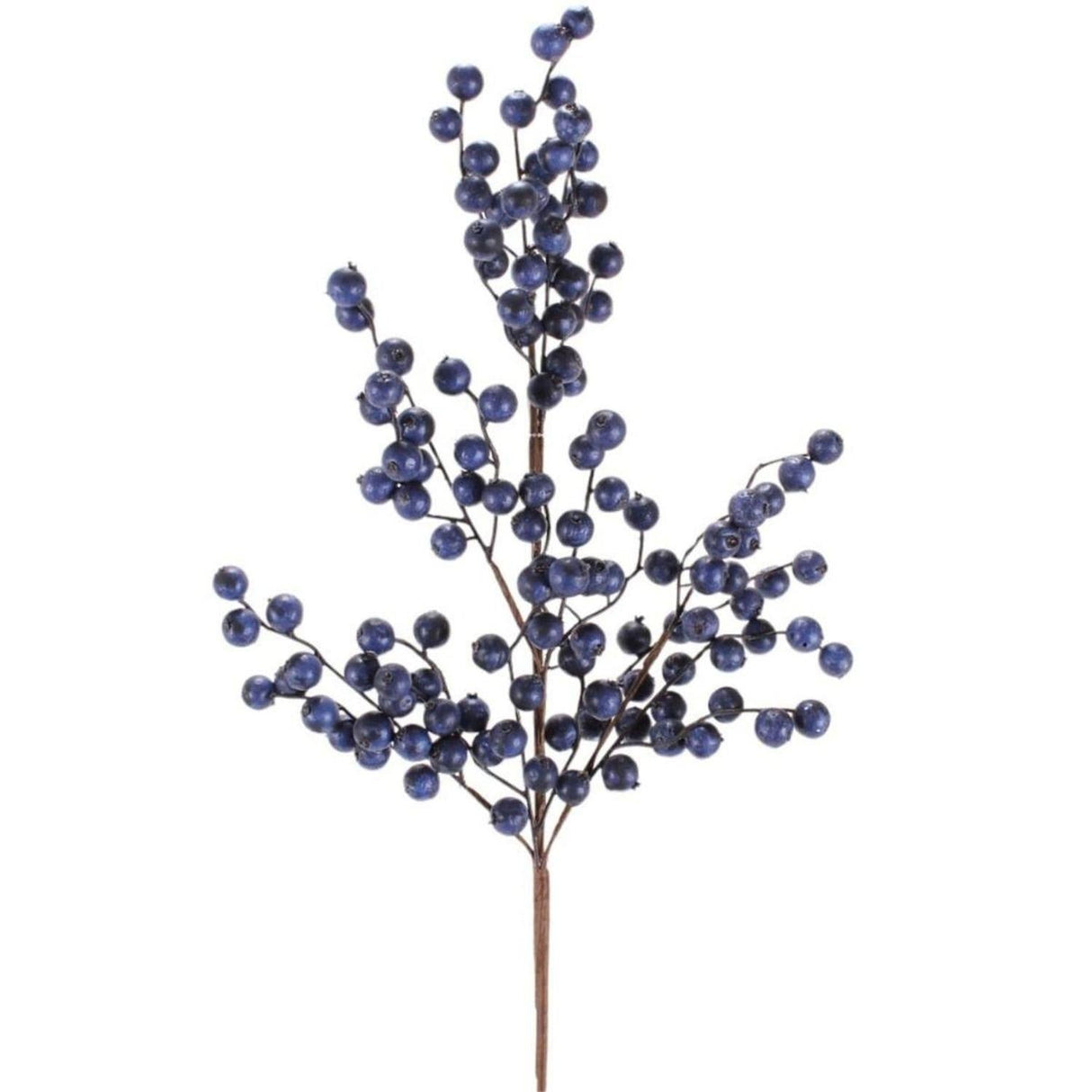 29” Crabapple Christmas Spray: Navy Blue