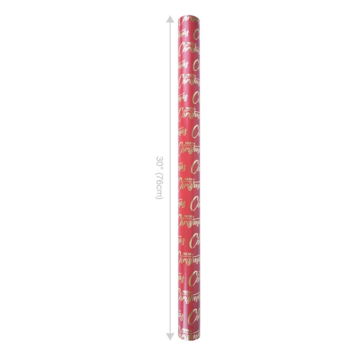 30in Reversible Merry Christmas Wrapping Paper