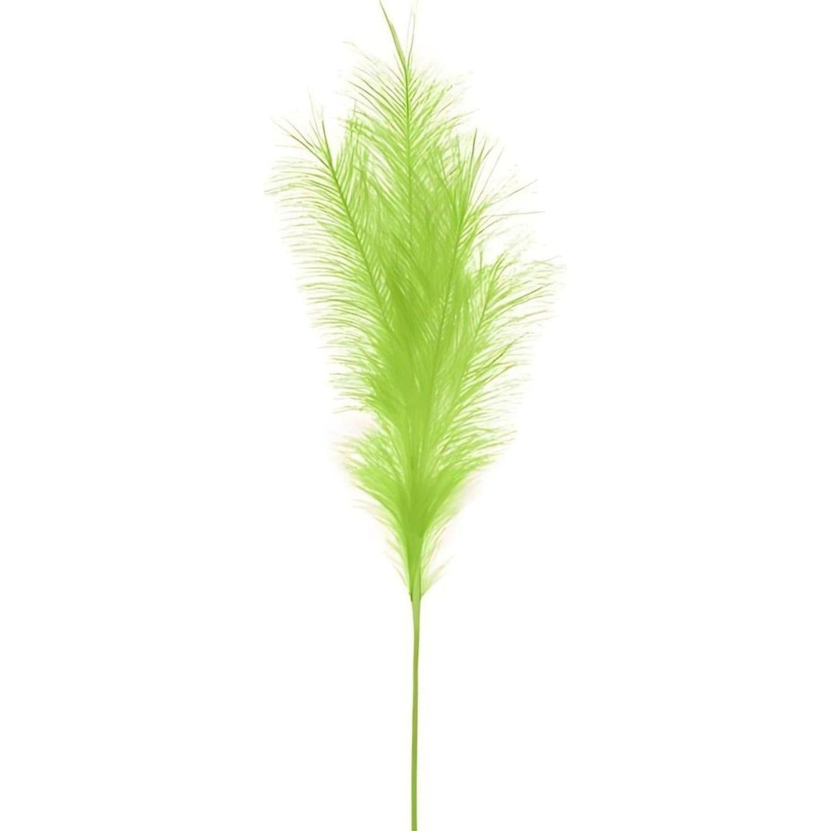 32" Fabric Grass Plume Spray: Lime Green