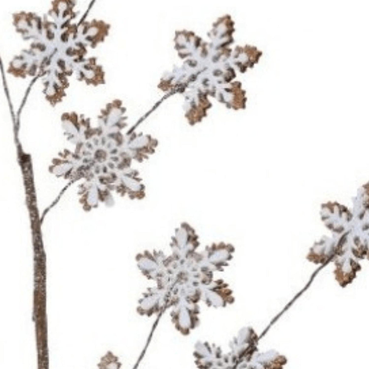 32" Gingerbread Snowflake Spray