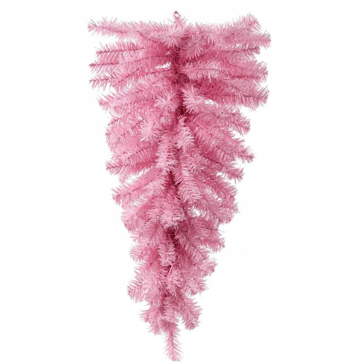 32" Pink Pine Christmas Teardrop, Unlit