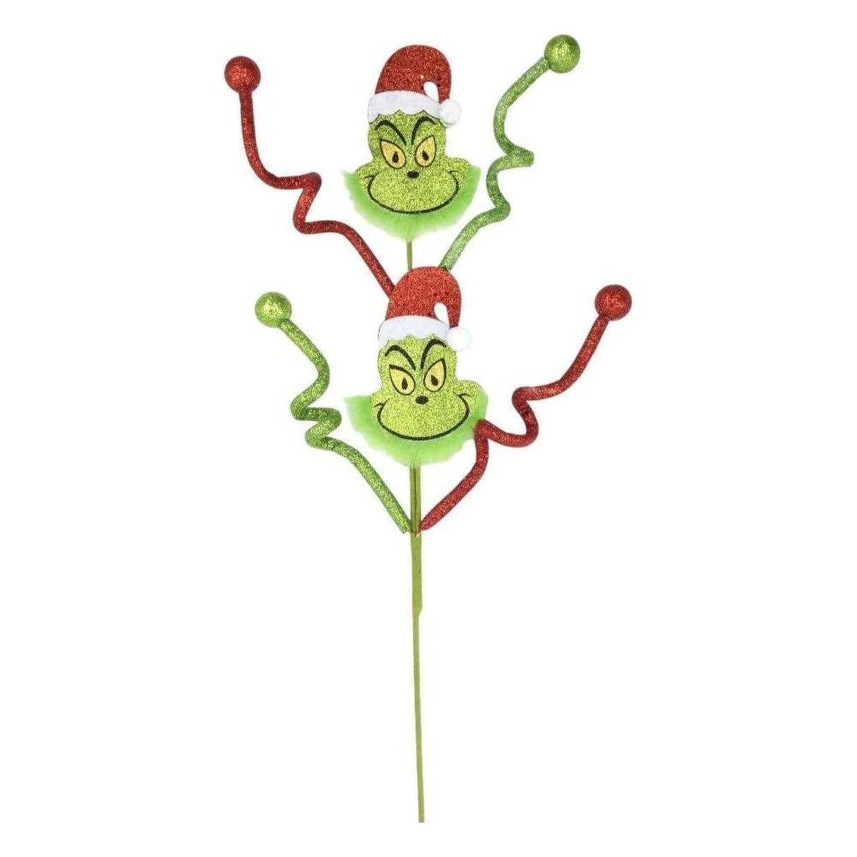 33" Glitter Green Elf Spray