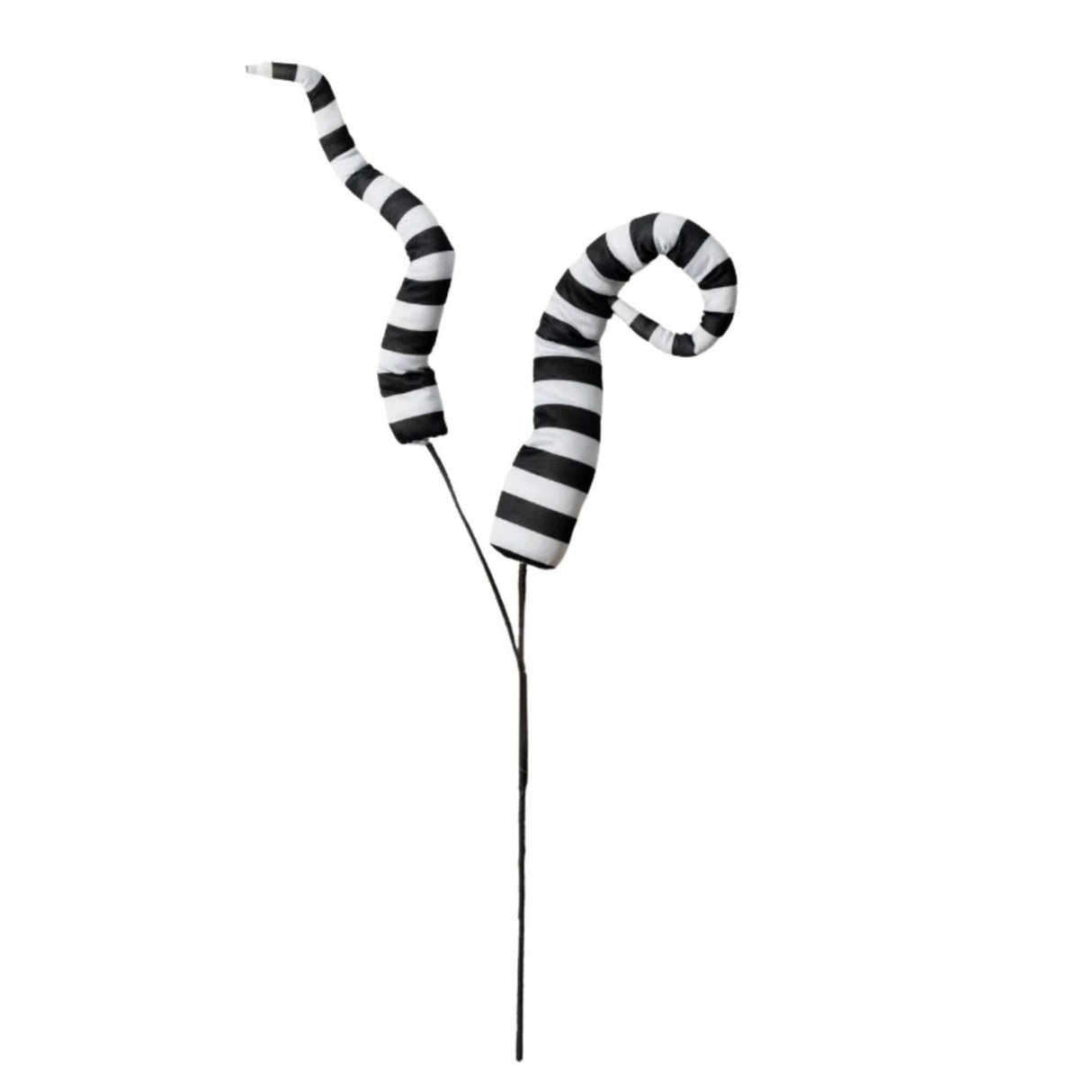 34" Stripe Horn Spray: Black & White