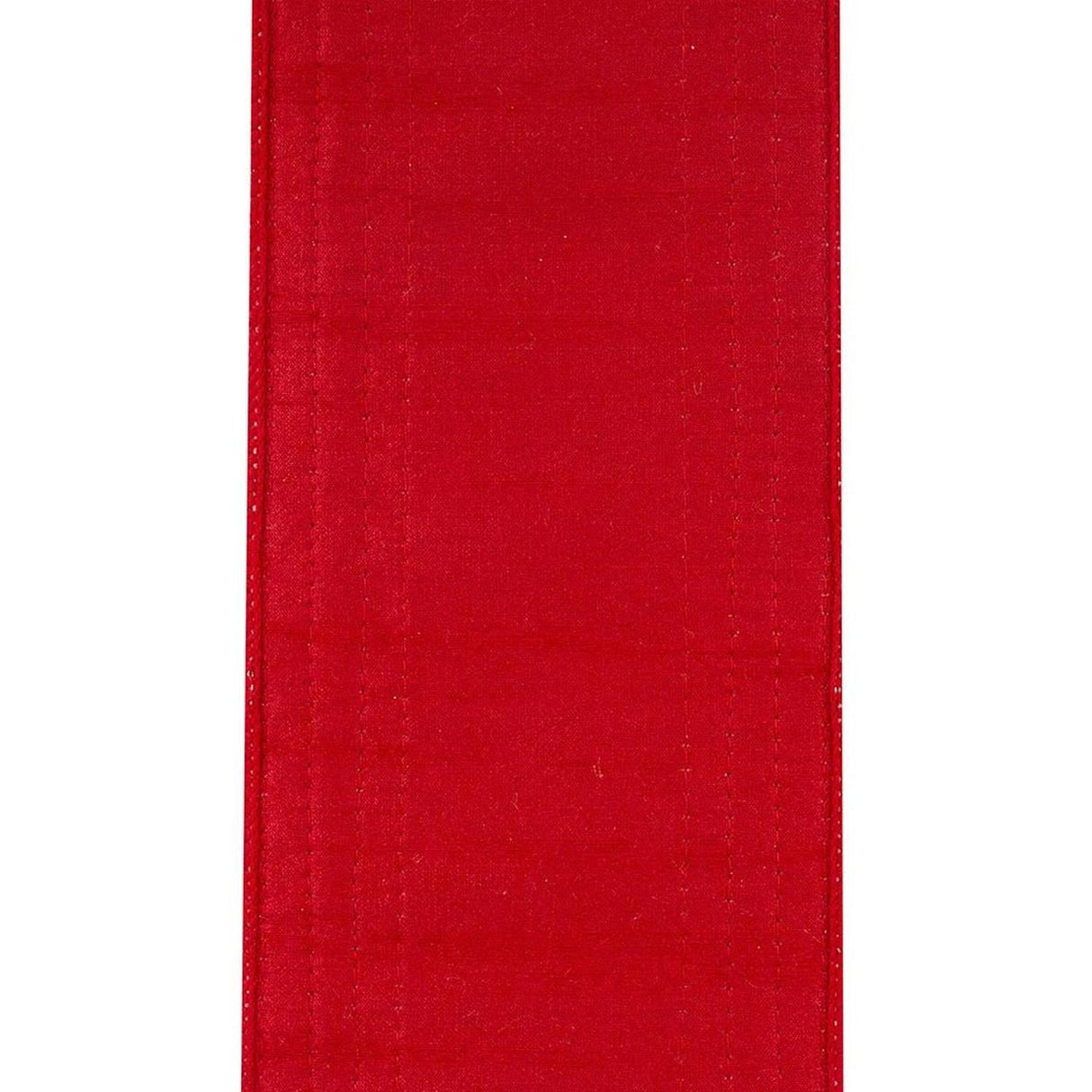 4" Glitter Edge Dupioni Ribbon: Red/Green (5 Yards)