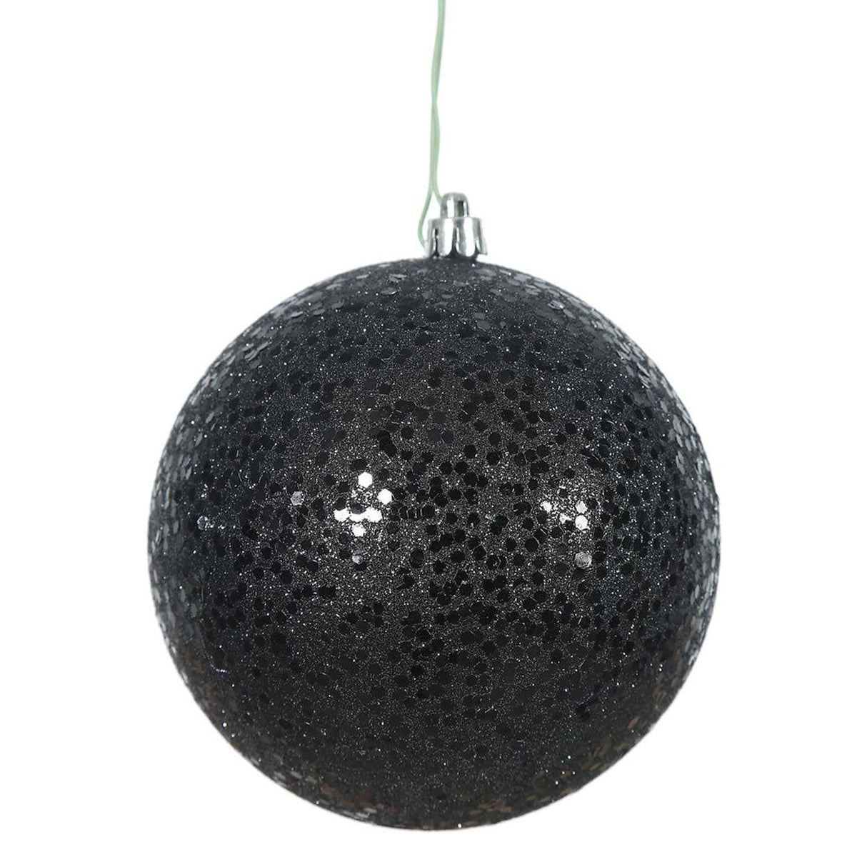 4.75in Black Christmas Ornament Assortment (Set of 4)