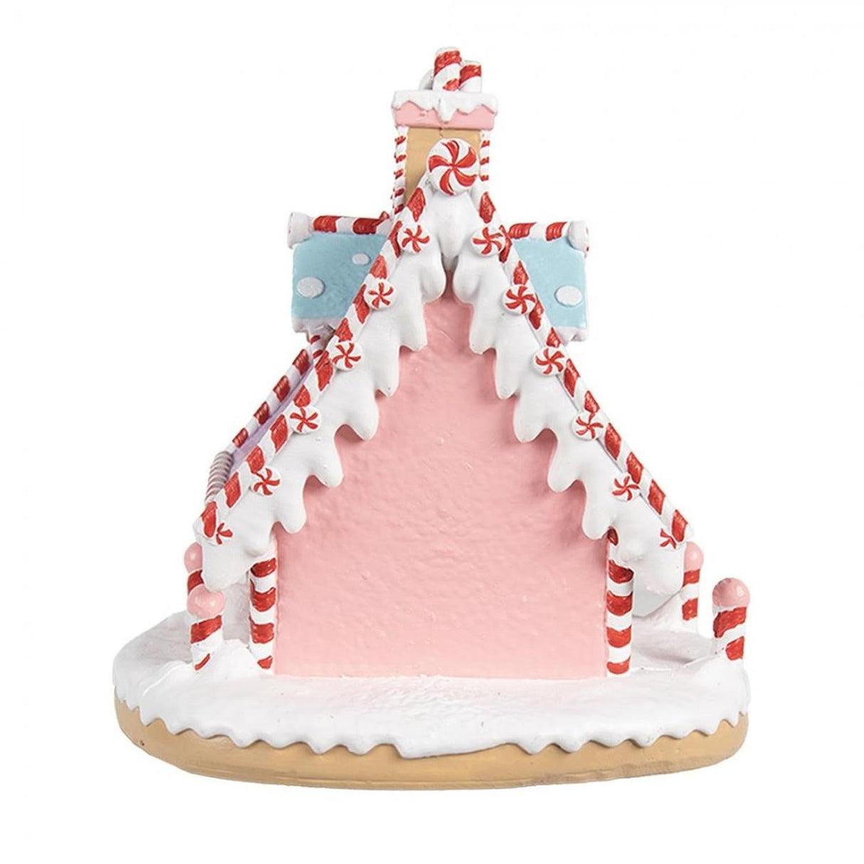 6" LED Pastel Gingerbread House