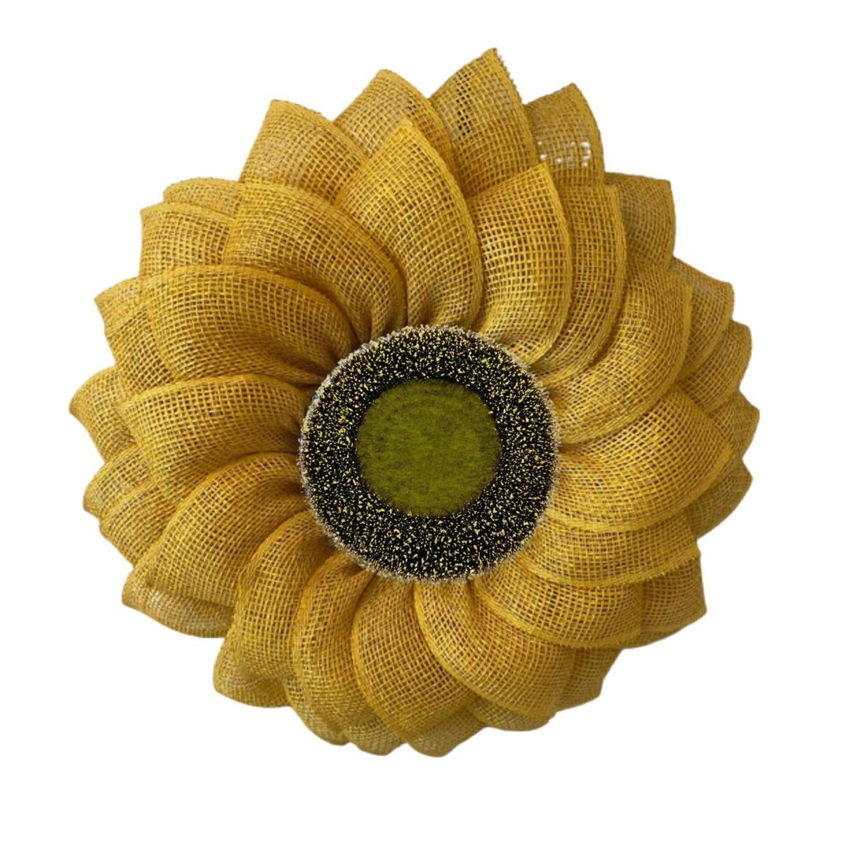 7" Sunflower Flower Center: Yellow/Black