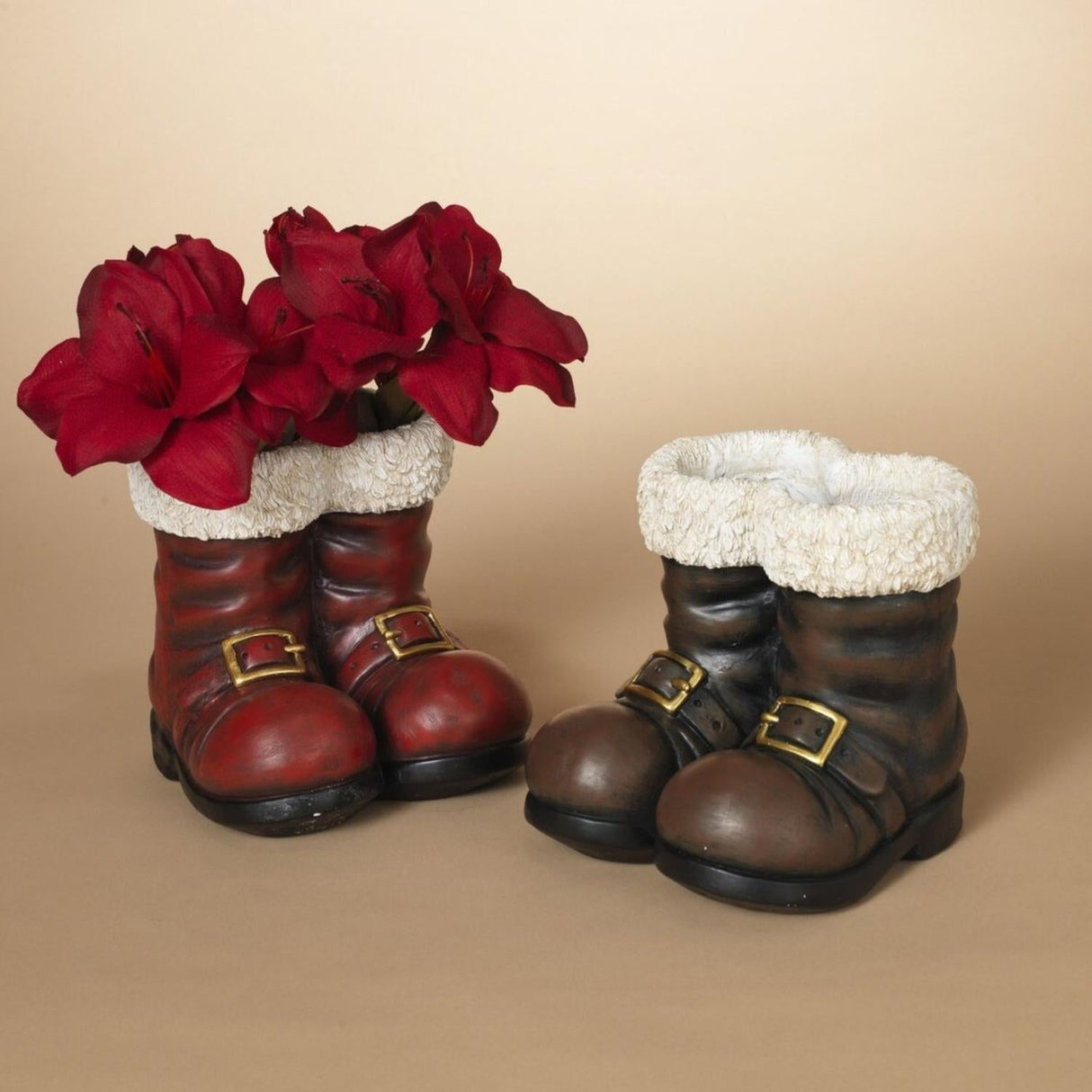 8.5" Magnesium Santa Boots Container