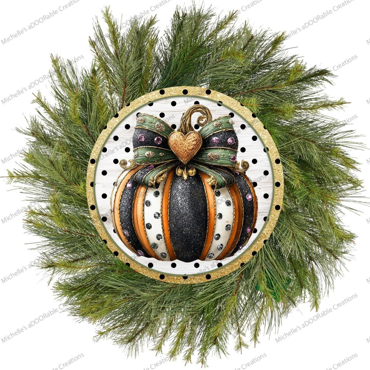 Bougee Pumpkin Orange Black Sign