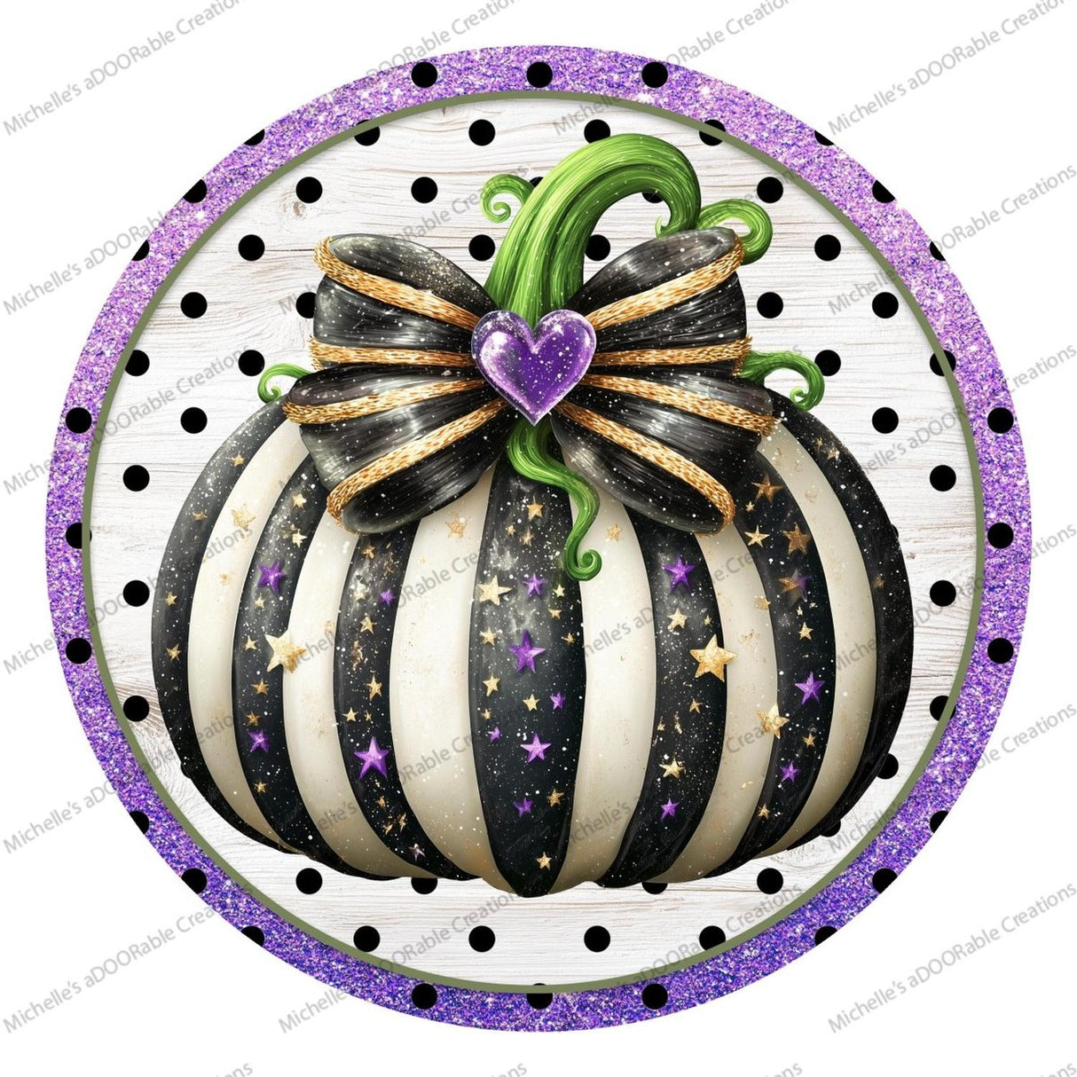 Bougee Pumpkin Purple Black Sign