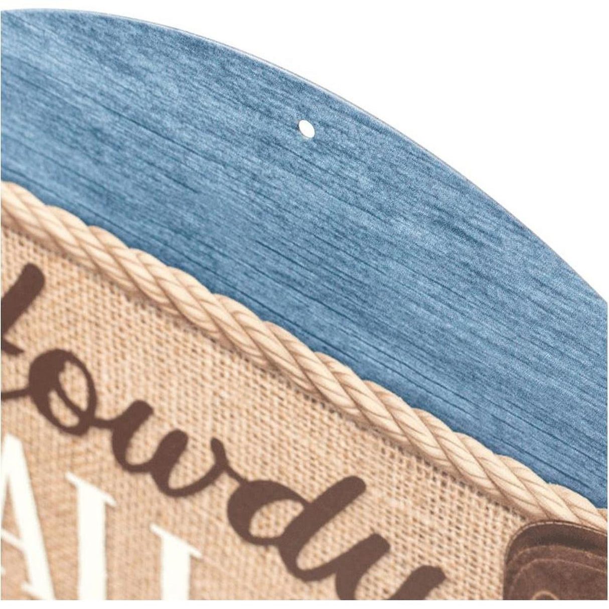 Howdy Y'all Cowboy Sign: Brown