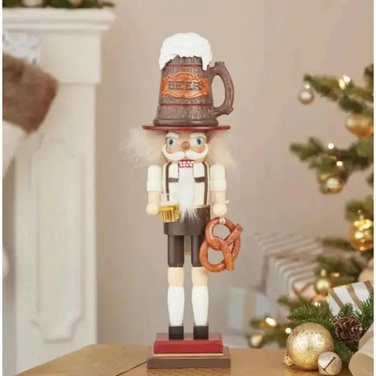 Kurt Adler 17.5" Hollywood Nutcrackers™ Beer and Pretzel Nutcracker