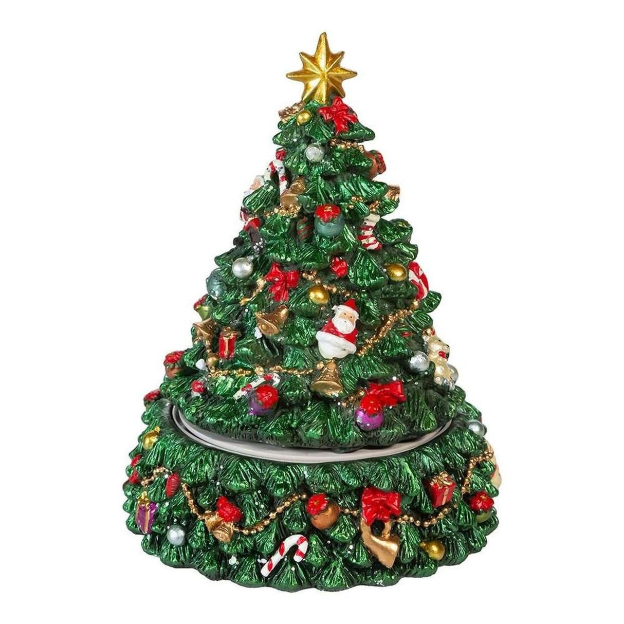 Kurt Adler 7-Inch Christmas Tree Revolving Music Box