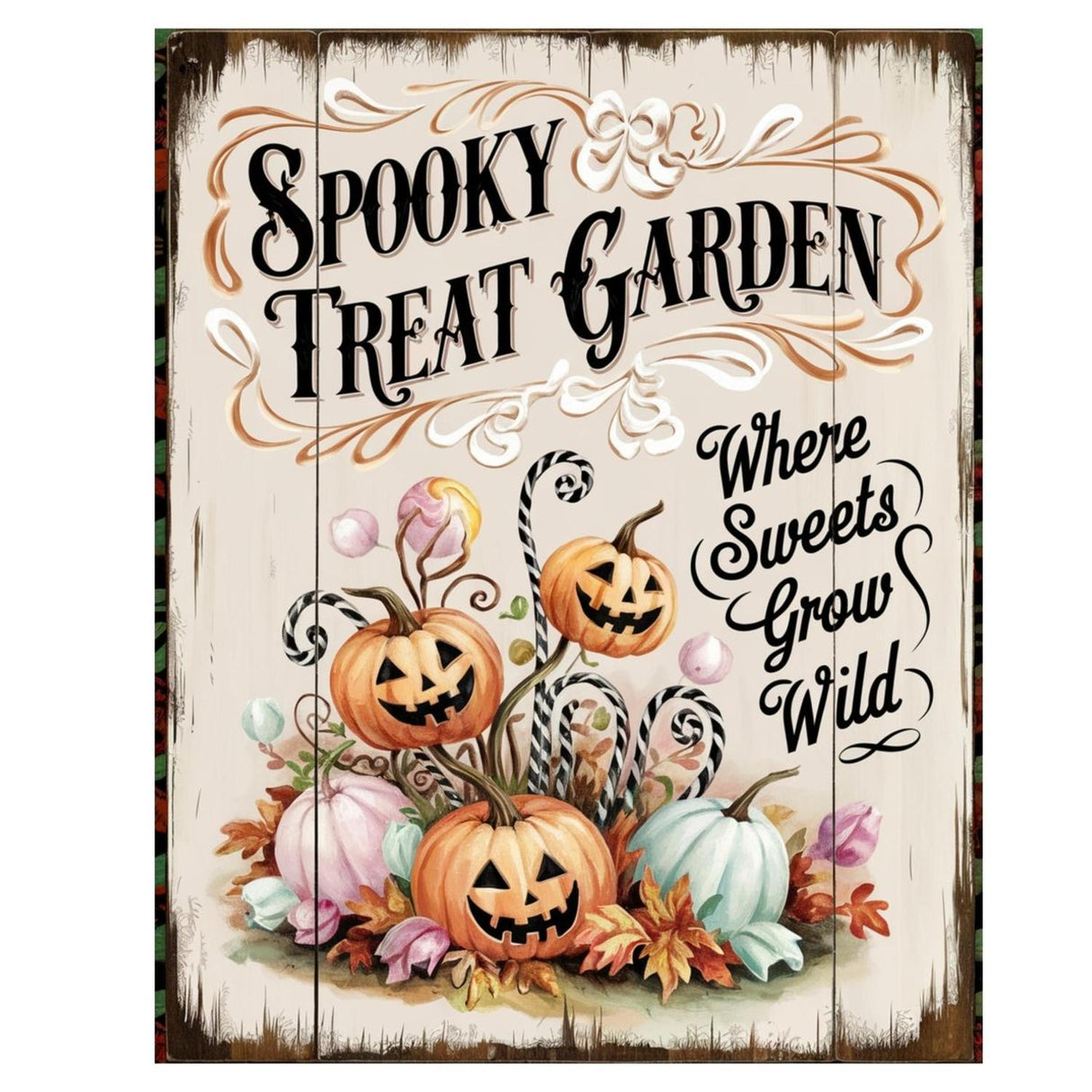 Spooky Treat Garden Halloween Sign