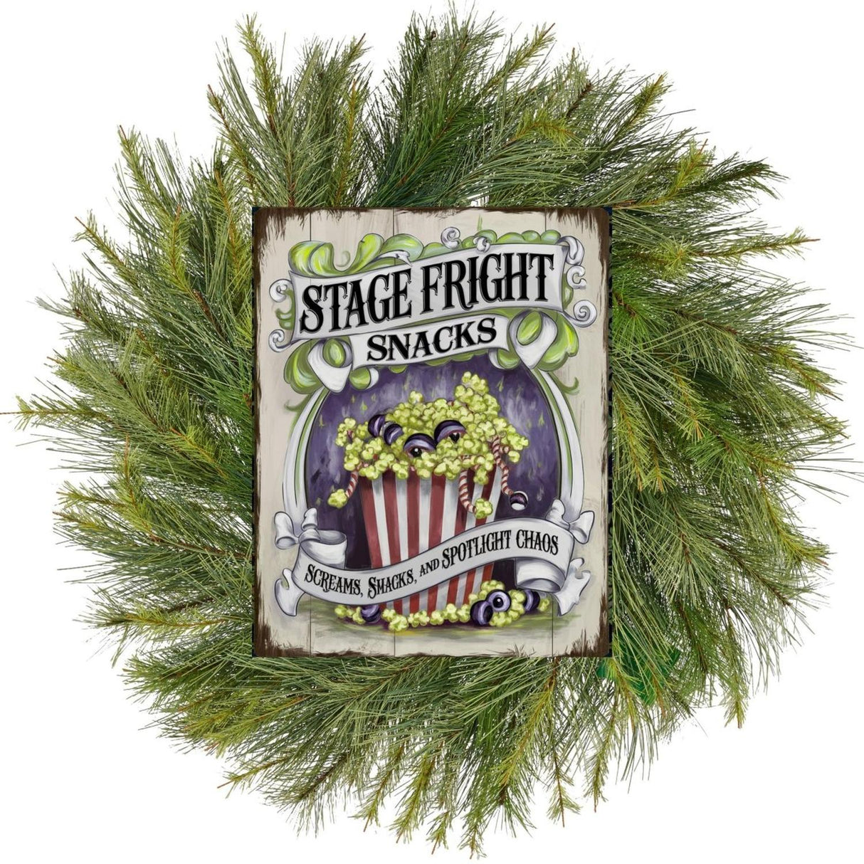 Stage Fright Snacks Halloween Sign