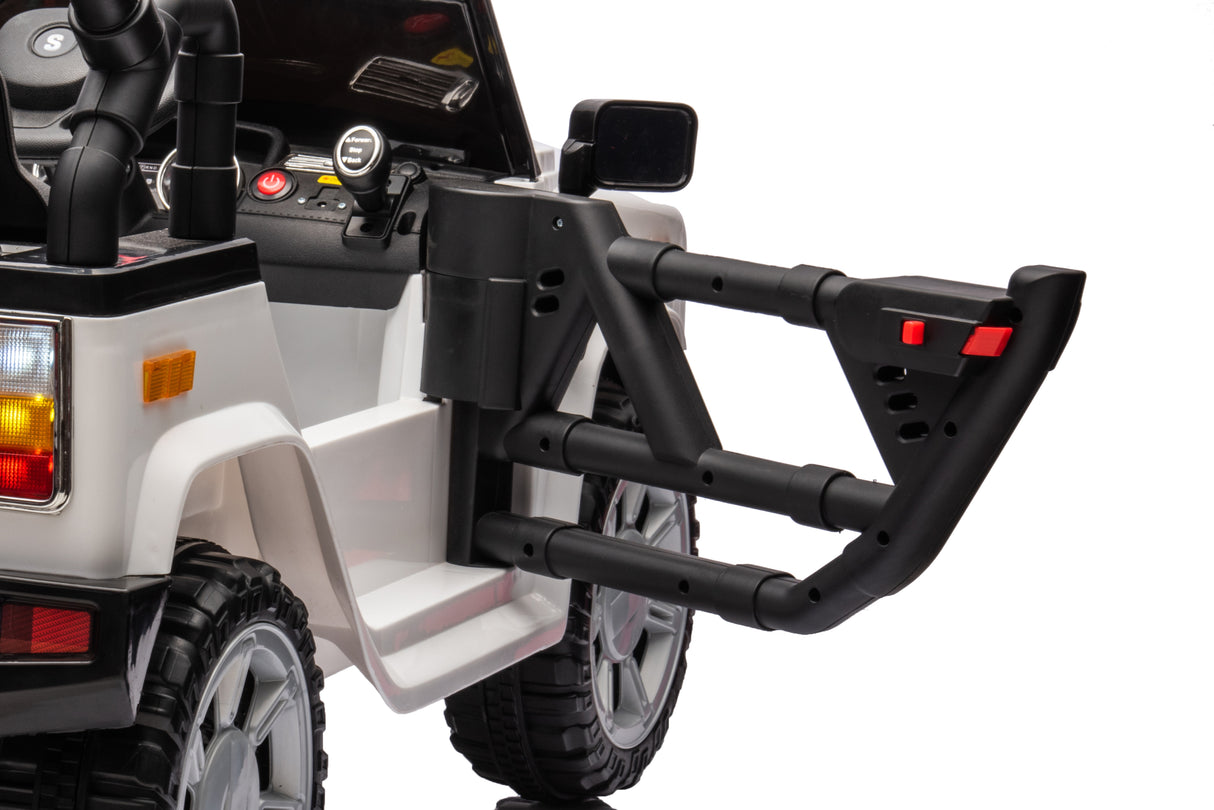 Electric Ride-On Car for Kids with Leather Seat and Four-Wheel Drive